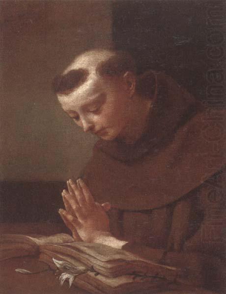 Saint anthony of padua in prayer, unknow artist